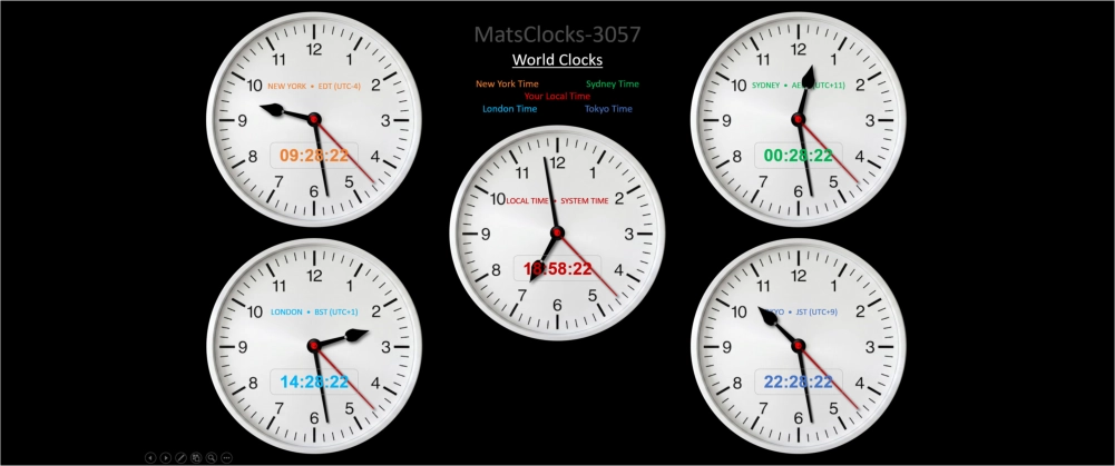 World Time Clocks